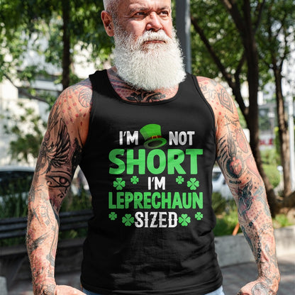 Patrick Day Shirts for Family, Funny Patrick Day shirts, st patrick's day Unisex T-Shirt/Hoodie/Sweatshirt HLT00 - I_m not short I_m leprechaun sized happy saint Patrick day T-Shirt
