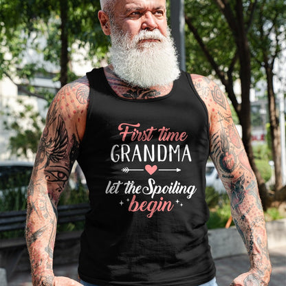 Best Grandma Shirt, Proud Grandma Unisex T-Shirt/Hoodie/Sweatshirt HLT00 - First time grandma let the spoiling begin T-Shirt
