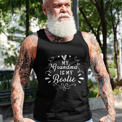 Best Grandma Shirt, Proud Grandma Unisex T-Shirt/Hoodie/Sweatshirt HLT00 - My Grandma Is My Bestie Cute Matching For Granddaughter T-Shirt