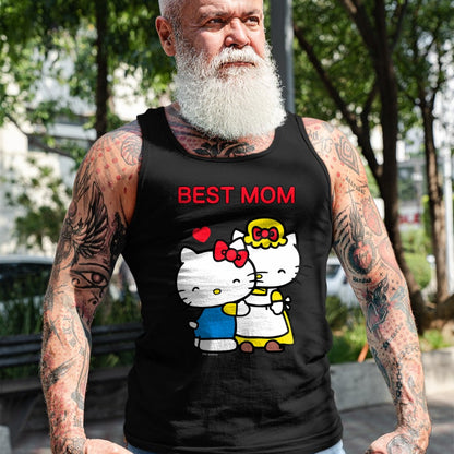 Gift for Mom Shirt, Funny Mom Unisex T-Shirt/Hoodie/Sweatshirt HLT00 - Hello Kitty Mother's Day Best Mom Tee Shirt T-Shirt
