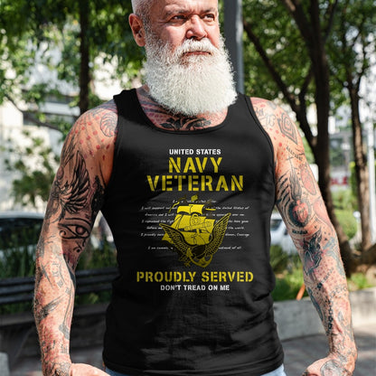 Proud Veteran Shirt, Funny Veteran UnisexT-Shirt/Hoodie/Sweatshirt HLT00 - Womens Navy Veteran Proudly Served V-Neck T-Shirt