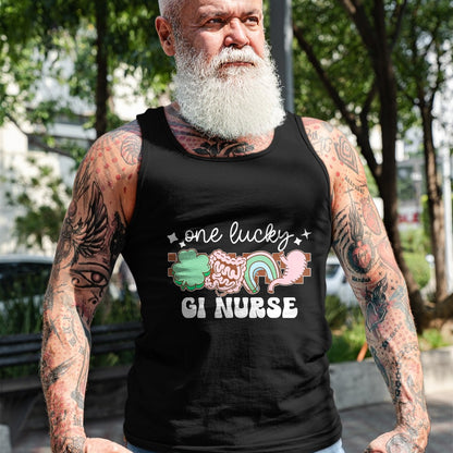 Patrick Day Shirts for Family, Funny Patrick Day shirts, st patrick's day Unisex T-Shirt/Hoodie/Sweatshirt HLT00 - One Lucky Gl Gastroenterology Nurse St Patrick Day Nursing T-Shirt