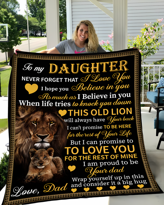 Special Gift For Your Daughter Blanket - From Dad