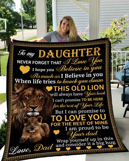 Special Gift For Your Daughter Blanket - From Dad