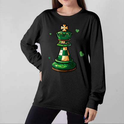 Patrick Day Shirts for Family, Funny Patrick Day shirts, st patrick's day Unisex T-Shirt/Hoodie/Sweatshirt HLT00 - Chess Funny St. Patrick Day Lucky Irish Shamrock Player T-Shirt