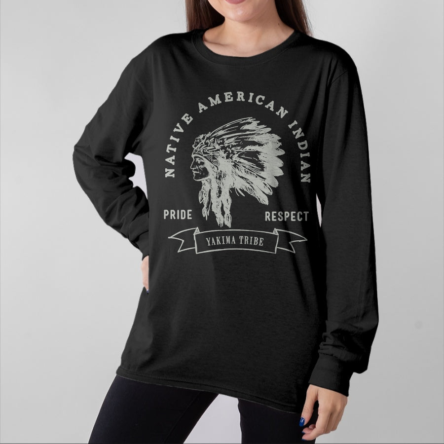 Native American T-Shirts, Vintage Native American Unisex T-Shirt/Hoodie/Sweatshirt HLT00 - Yakima Tribe Native American Indian Pride Respect