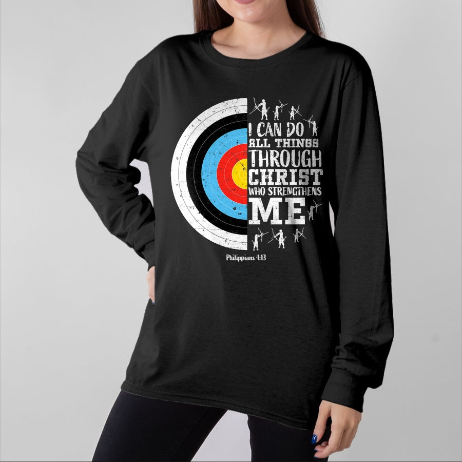 Christian Tee, Christian Faith Unisex T-Shirt/Hoodie/Sweatshirt HLT00 - Christian Archery Gifts Women Teen Girls Men Boys Religious T-Shirt