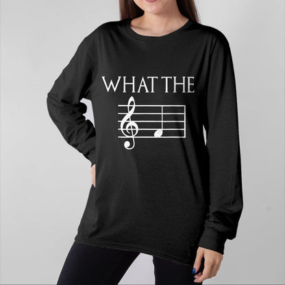Guitar Lover Shirt, Funny Guitar UnisexT-Shirt/Hoodie/Sweatshirt HLT00 - What The F Musical Note T-Shirt