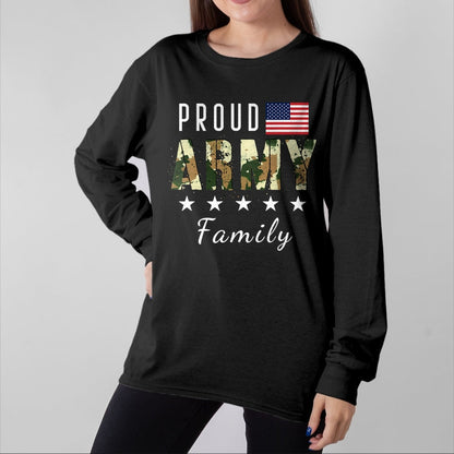 Gift for Dad Shirt, Funny Dad Unisex T-Shirt/Hoodie/Sweatshirt HLT00 – Army Graduation Proud Military Family Mom Dad Brother Sister T-Shirt