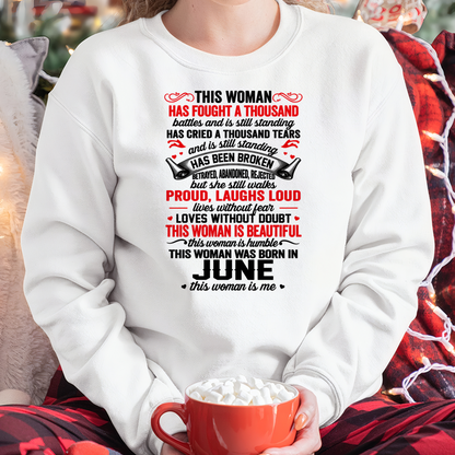 JUNE WOMEN – BEAUTIFUL, STRONG & UNBREAKABLE – T-SHIRT FOR WOMEN – MTNN06 (SKU2609-253-06)