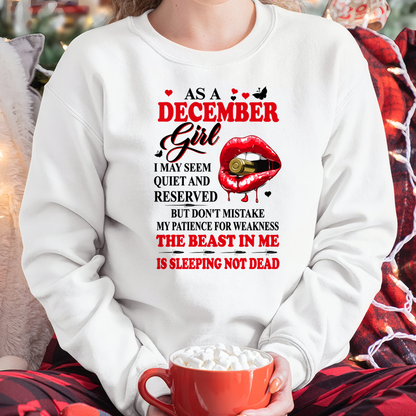 DECEMBER GIRL – DON'T MISTAKE MY PATIENCE FOR WEAKNESS – T-SHIRT FOR WOMEN – MTNN12 (SKU2607-204-12)