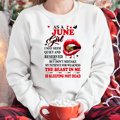 JUNE GIRL – DON'T MISTAKE MY PATIENCE FOR WEAKNESS – T-SHIRT FOR WOMEN – MTNN06 (SKU2607-204-06)