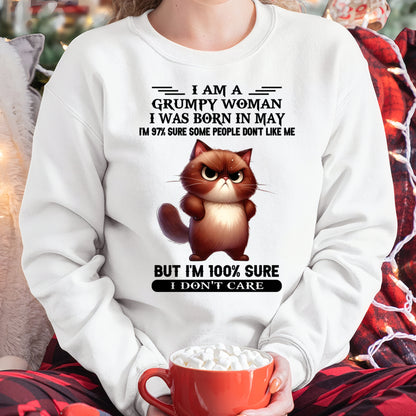 I'M A GRUMPY WOMAN BORN IN MAY T-SHIRT/HOODIE/SWEATSHIRT FOR GIRL/WOMAN  - MTNN05