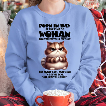BORN IN MAY, BE THE KIND OF WOMAN FUNNY HUMOR BIRTHDAY MONTH T-SHIRT/HOODIE/SWEATSHIRT FOR GIRL/WOMAN  - MTNN05