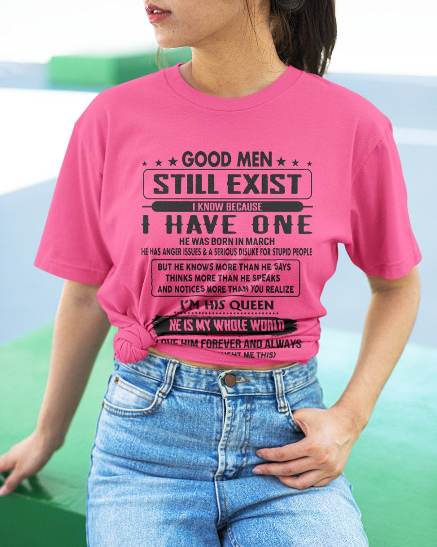 March - Good men Still Exist - gift for your girlfriend, wife from Husband - HNDS03 (SKU-GM-03)