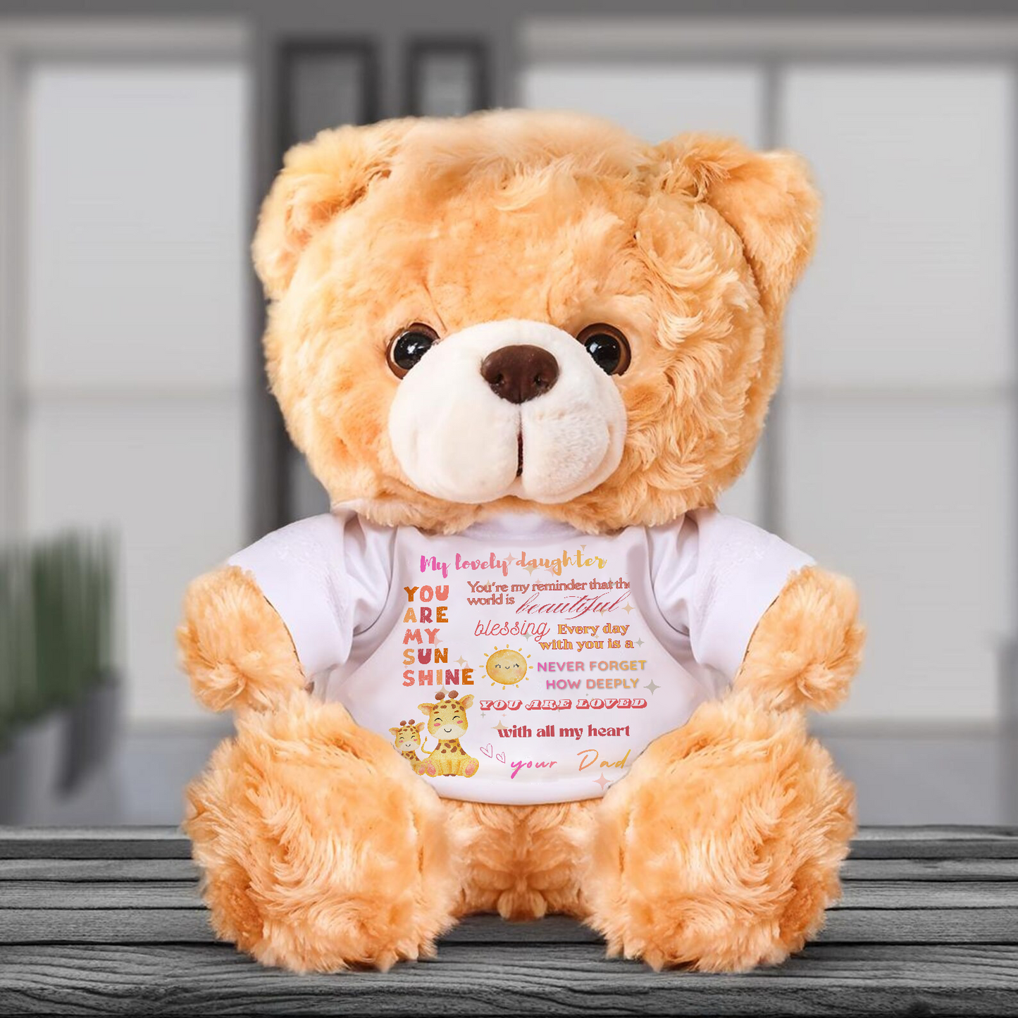 A Touch of Hope for Tough Days TEDDY BEAR – Always from Dad
