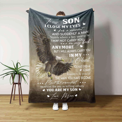 Special Gift For Your Son Blanket - From Mom