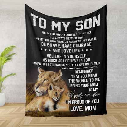 Special Gift For Your Son Blanket - From Mom