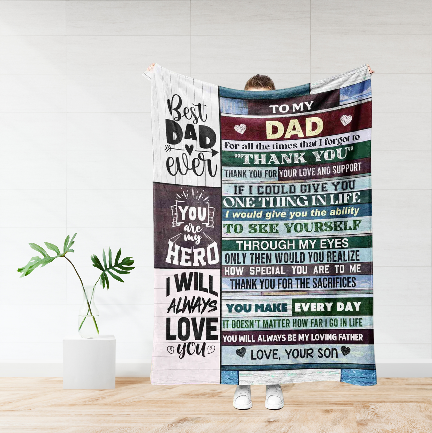 Special Gift For Dad Blanket - From Son