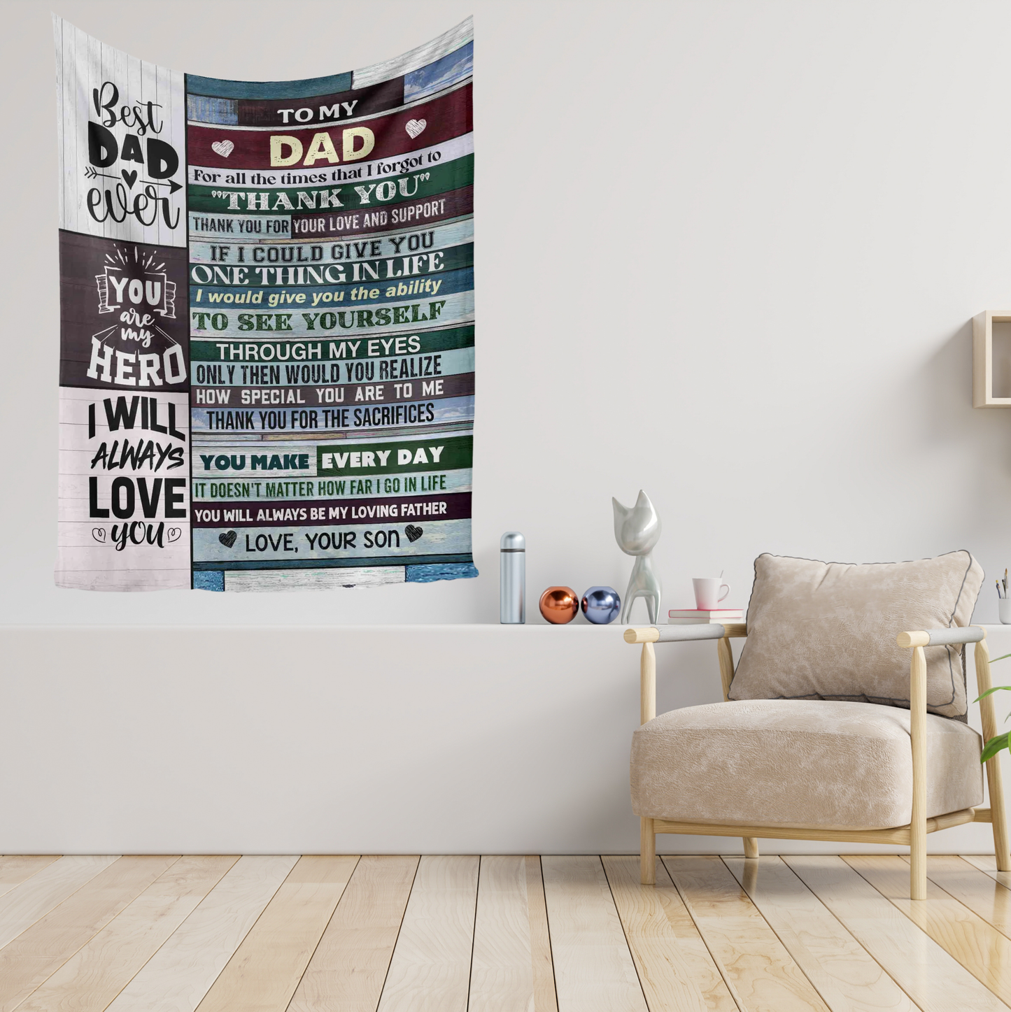 Special Gift For Dad Blanket - From Son