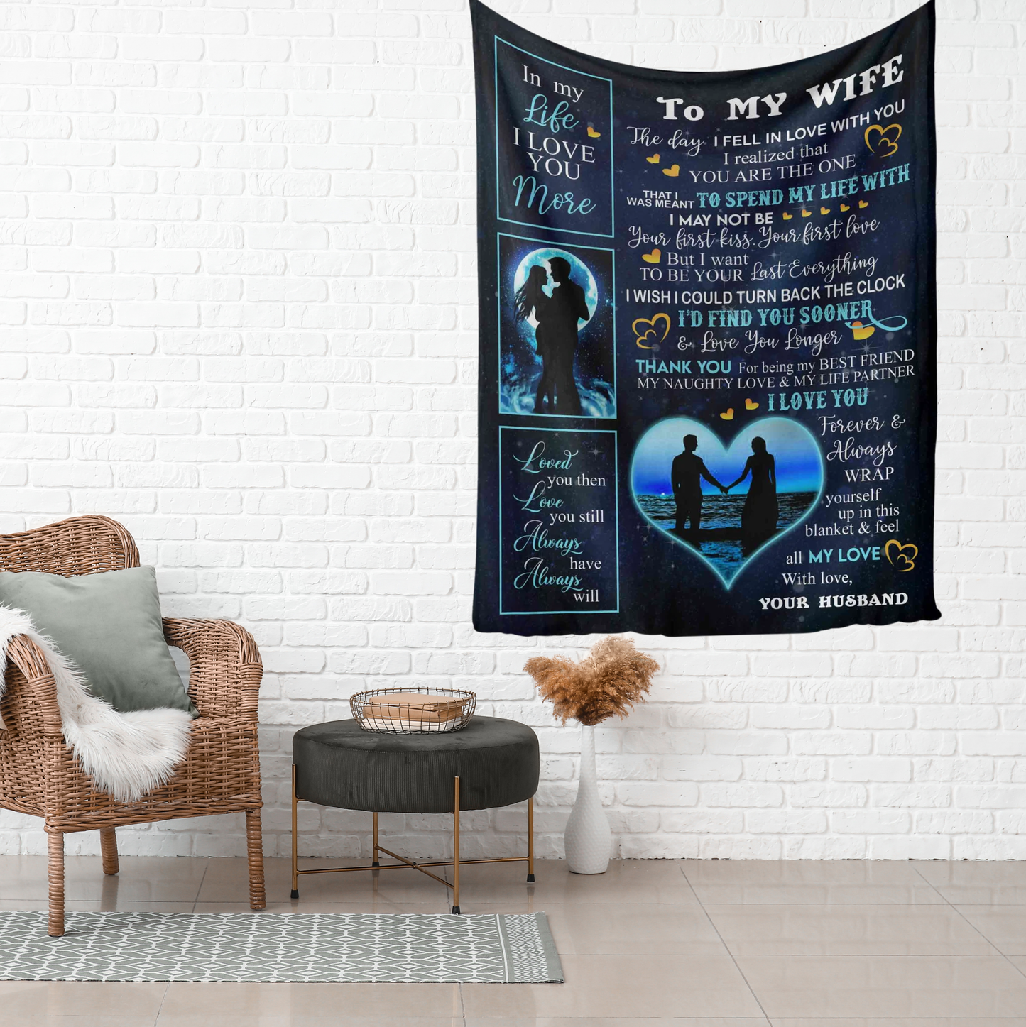 Special Gift For Wife Blanket - From Husband