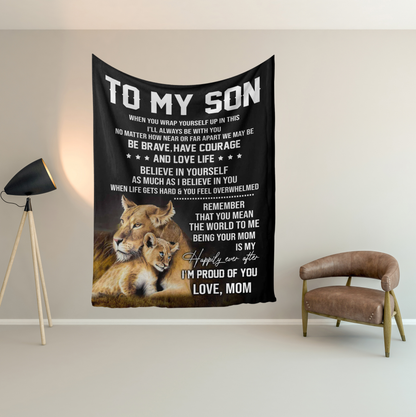 Special Gift For Your Son Blanket - From Mom