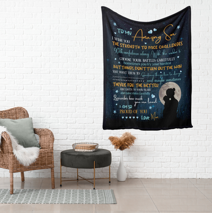 Special Gift For Your Son Blanket - From Mom