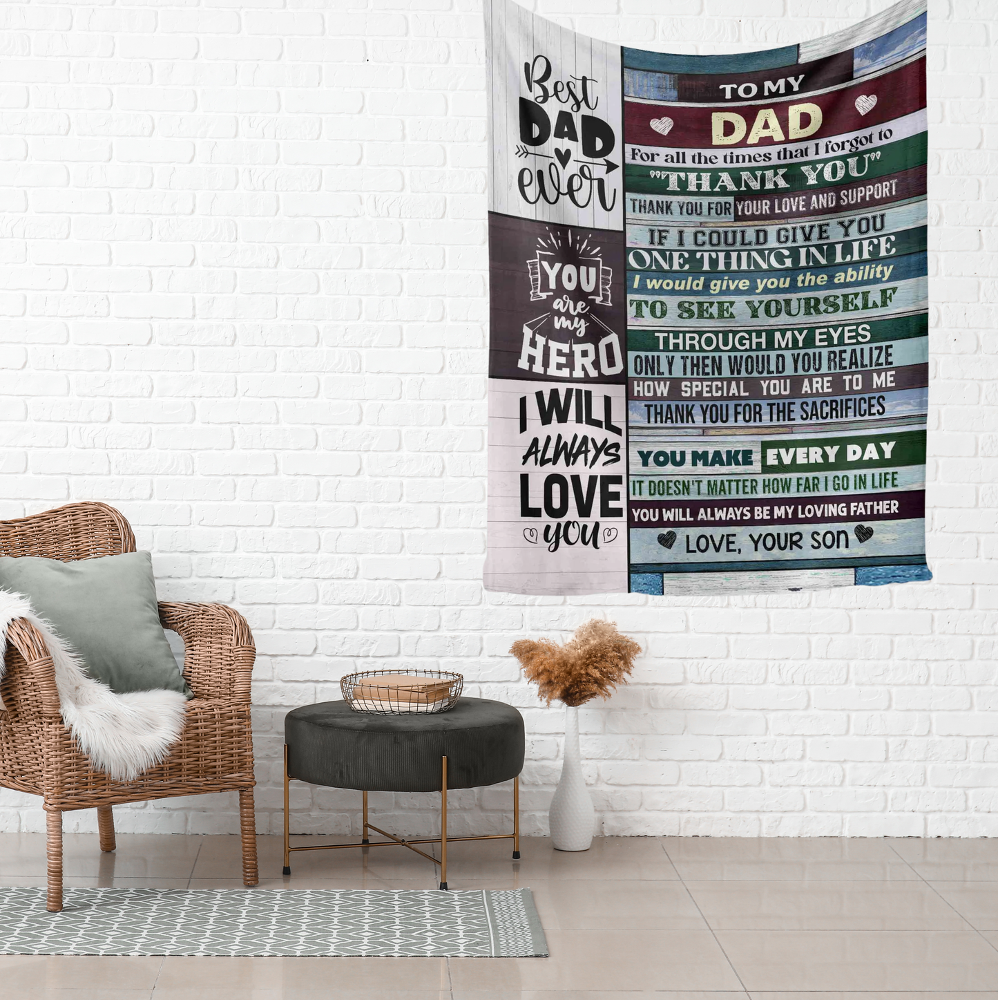 Special Gift For Dad Blanket - From Son