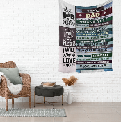 Special Gift For Dad Blanket - From Son