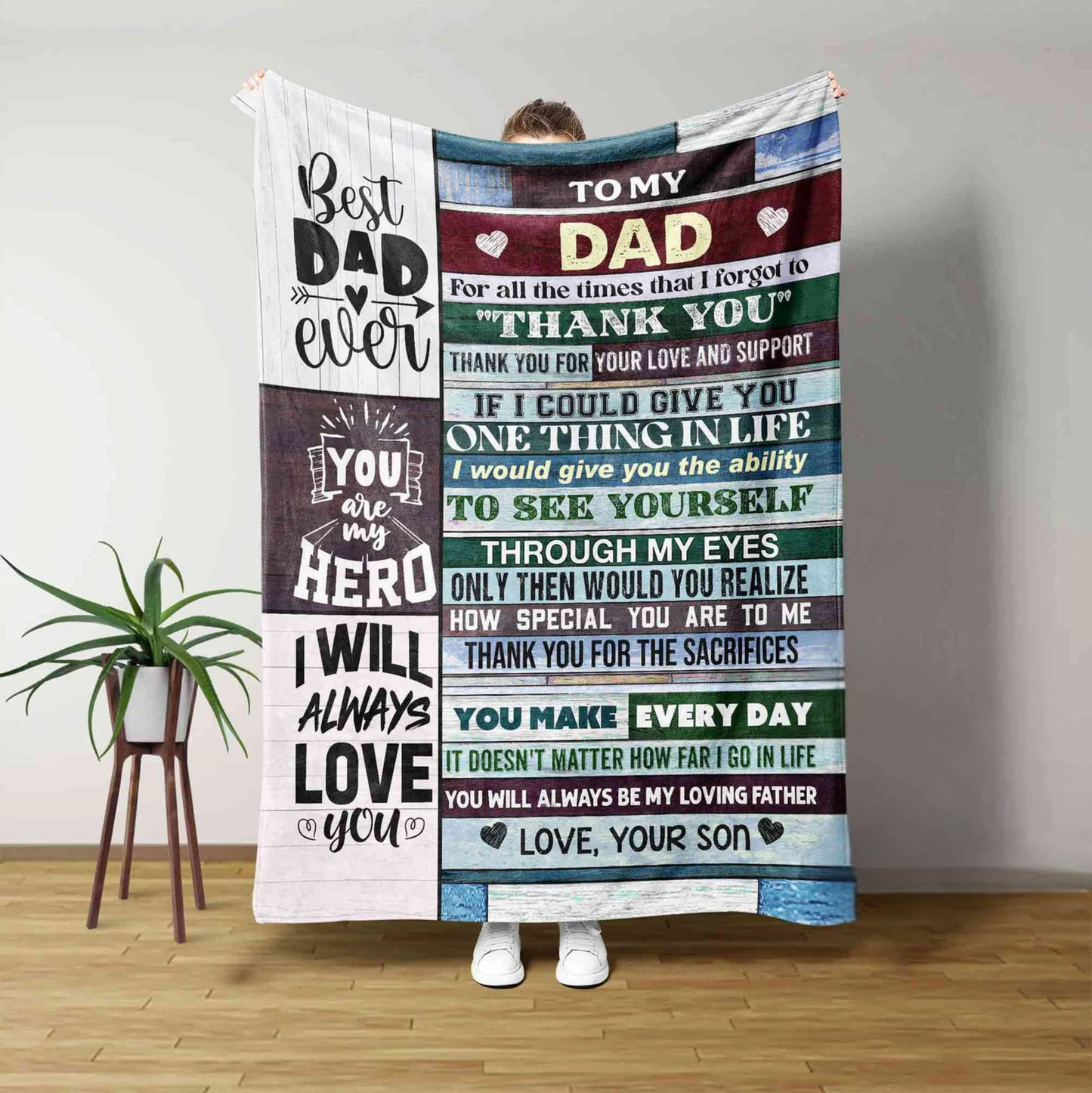 Special Gift For Dad Blanket - From Son