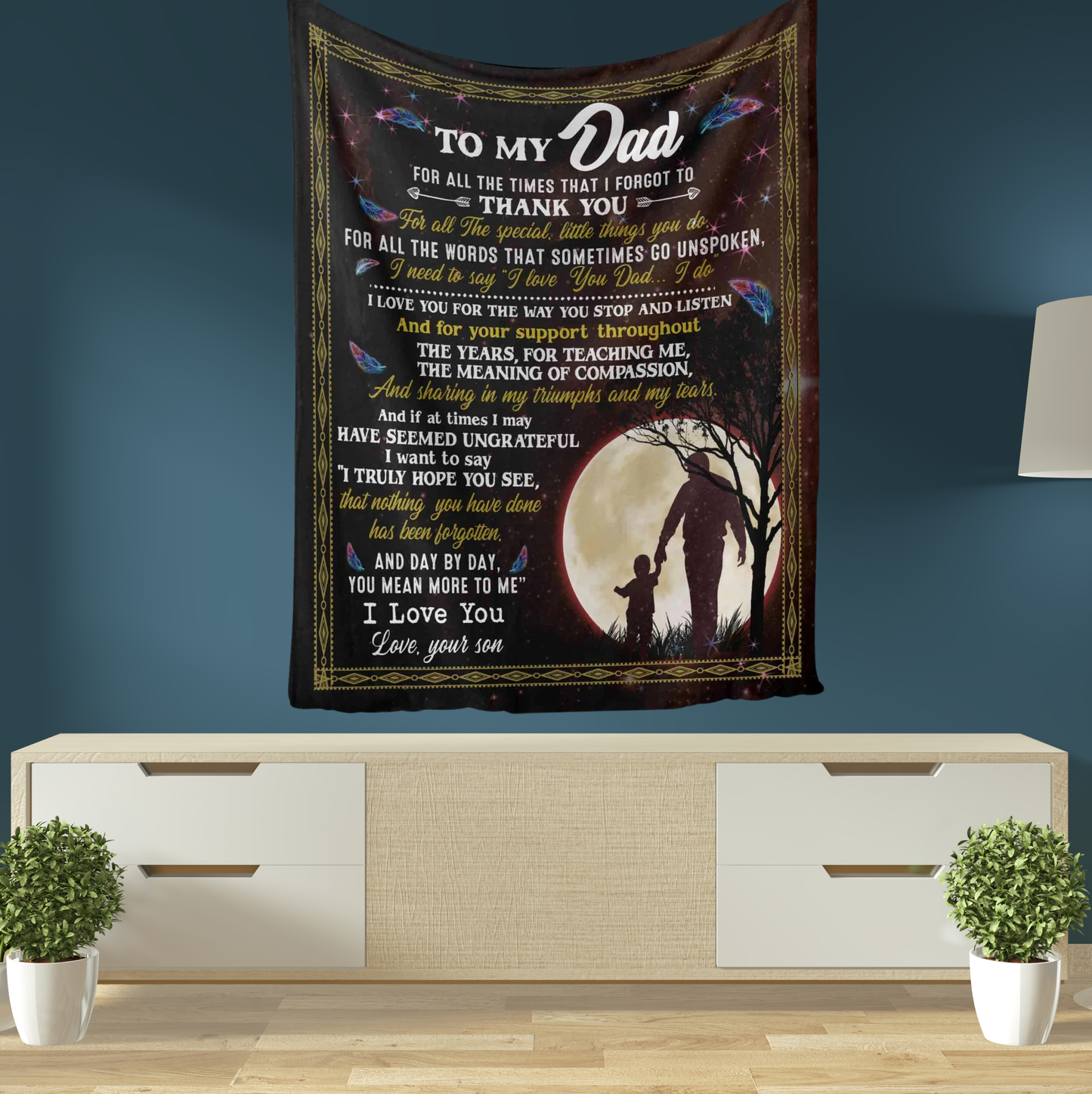 Special Gift For Dad Blanket - From Son