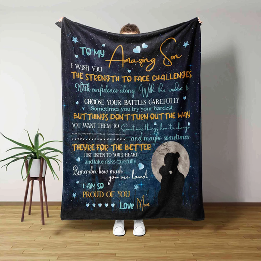 Special Gift For Your Son Blanket - From Mom