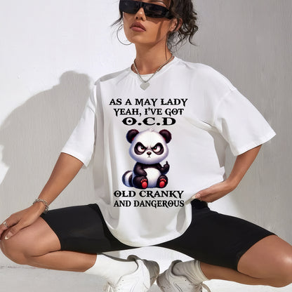 AS A MAY LADY, YEAH I'VE GOT O.C.D OLD CRANKY AND DANGEROUS - FUNNY HUMOR BIRTHDAY MONTH T-SHIRT/HOODIE/SWEATSHIRT FOR GIRL/WOMAN  - HNDS05