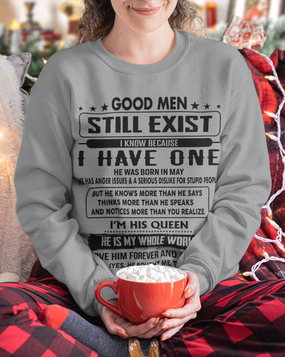 May - Good men Still Exist - gift for your girlfriend, wife from Husband - HNDS05 (SKU-GM-05)