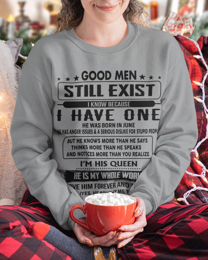 June - Good men Still Exist - gift for your girlfriend, wife from Husband - HNDS06 (SKU-GM-06)