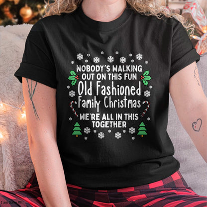 Old Fashioned Family Christmas Ugly Xmas Men Women Kids T-Shirt - Christmas Unisex T-Shirt/Hoodie/Sweatshirt - HNDS00