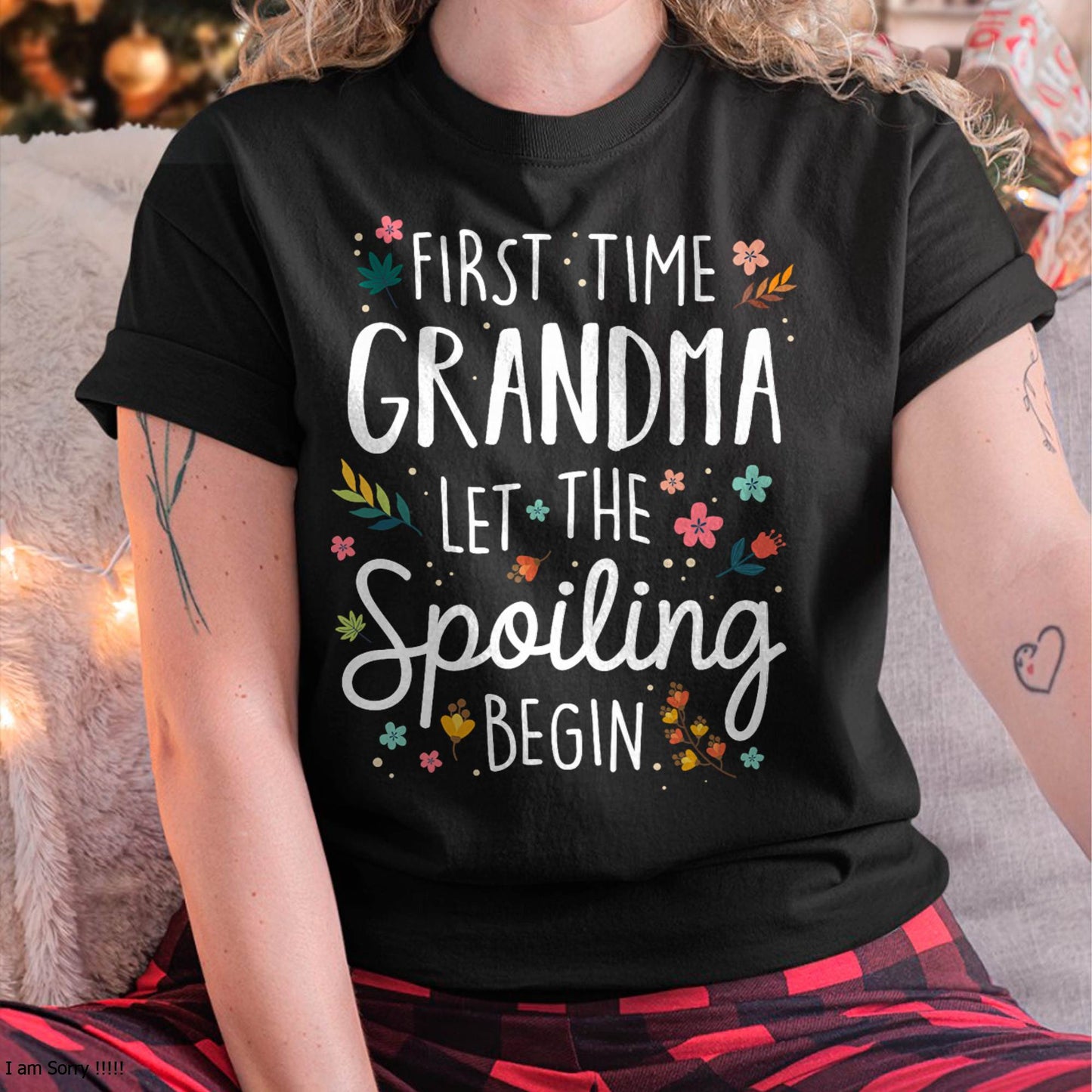 FIRST TIME GRANDMA T-SHIRT – PERFECT GIFT FOR NEW GRANDMAS - MTNN00 (SKU8-GRA00)