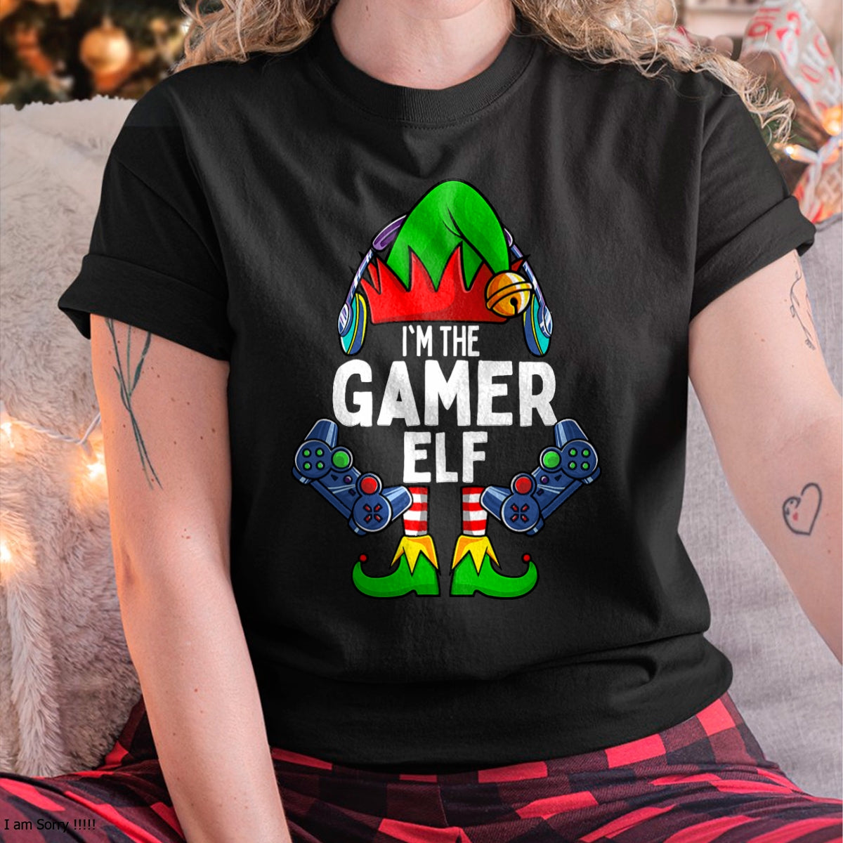 Gamer Elf Matching Family Christmas T-Shirt - Christmas Unisex T-Shirt/Hoodie/Sweatshirt - HNDS00