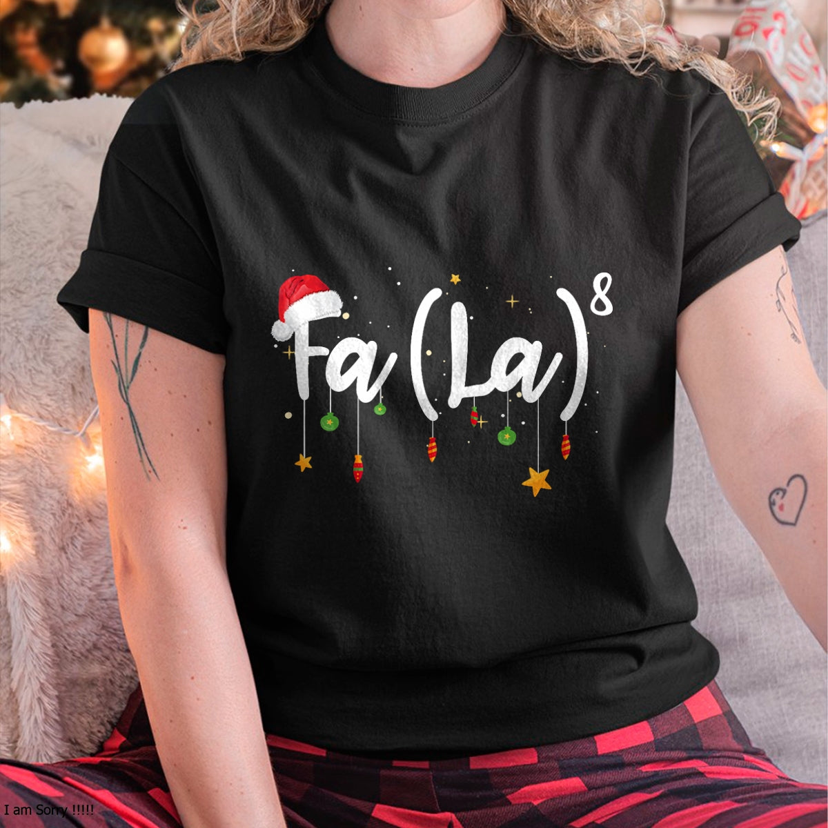 FA (LA)8 Funny Christmas Santa Fa La Math T-Shirt - Christmas Unisex T-Shirt/Hoodie/Sweatshirt - HNDS00
