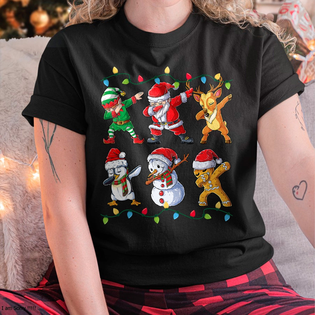 Dabbing Santa Elf Friends Christmas Boys Girls Men Xmas Dab T-Shirt - Christmas Unisex T-Shirt/Hoodie/Sweatshirt - HNDS00