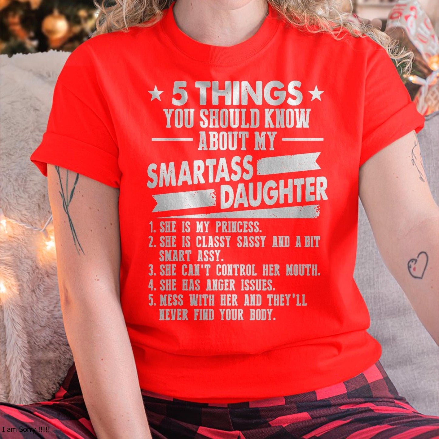 5 Things You Should Know About My Smartass Daughter - Gift for Daughter from Mom - MTNN00