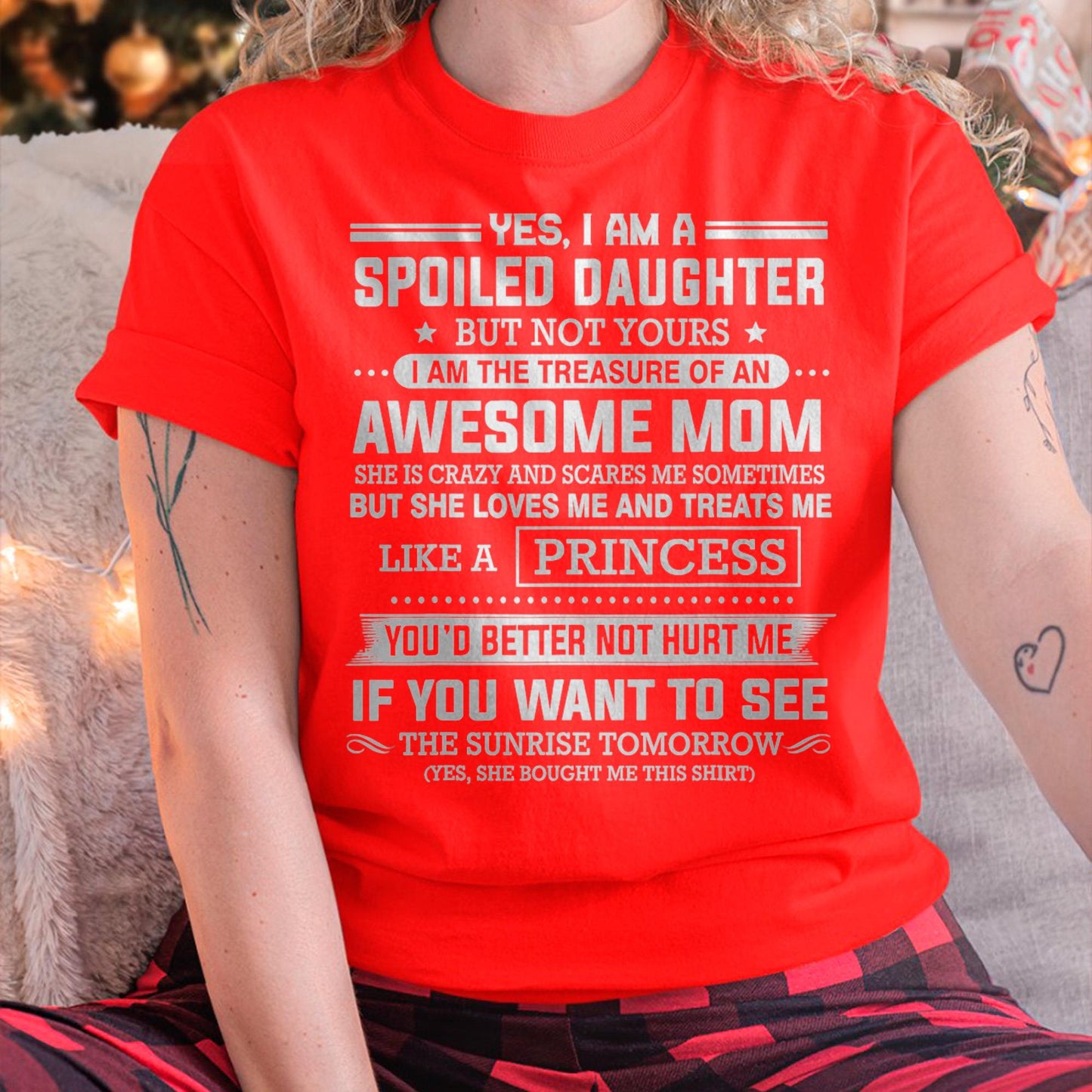 I Get My Attitude From My Freaking Awesome Mom - Gift for Daughter From Mom - MTNN00
