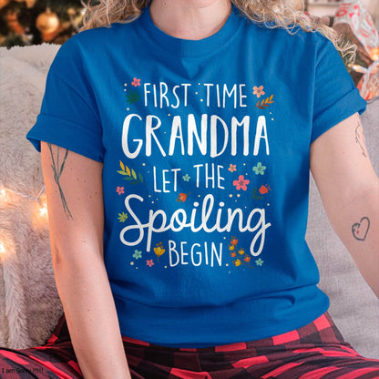 FIRST TIME GRANDMA T-SHIRT – PERFECT GIFT FOR NEW GRANDMAS - MTNN00 (SKU8-GRA00)