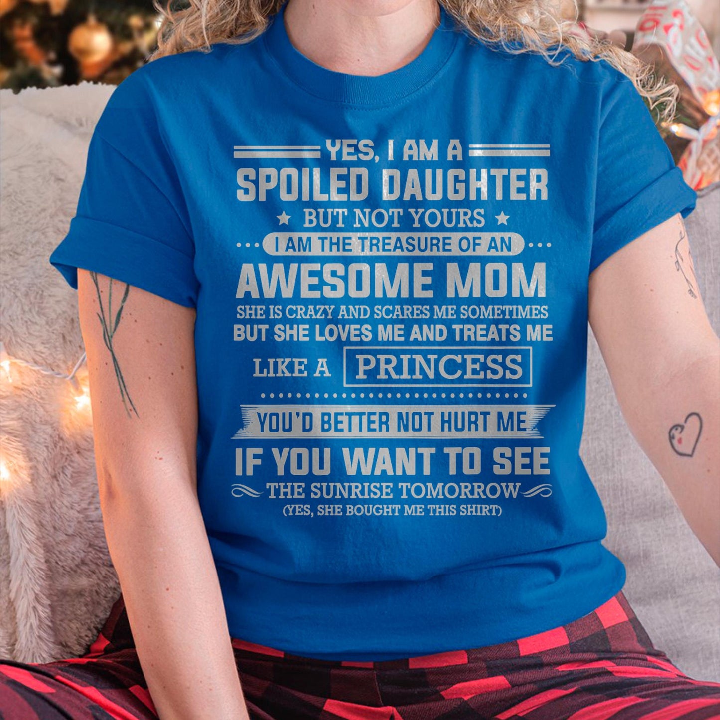 I Get My Attitude From My Freaking Awesome Mom - Gift for Daughter From Mom - MTNN00