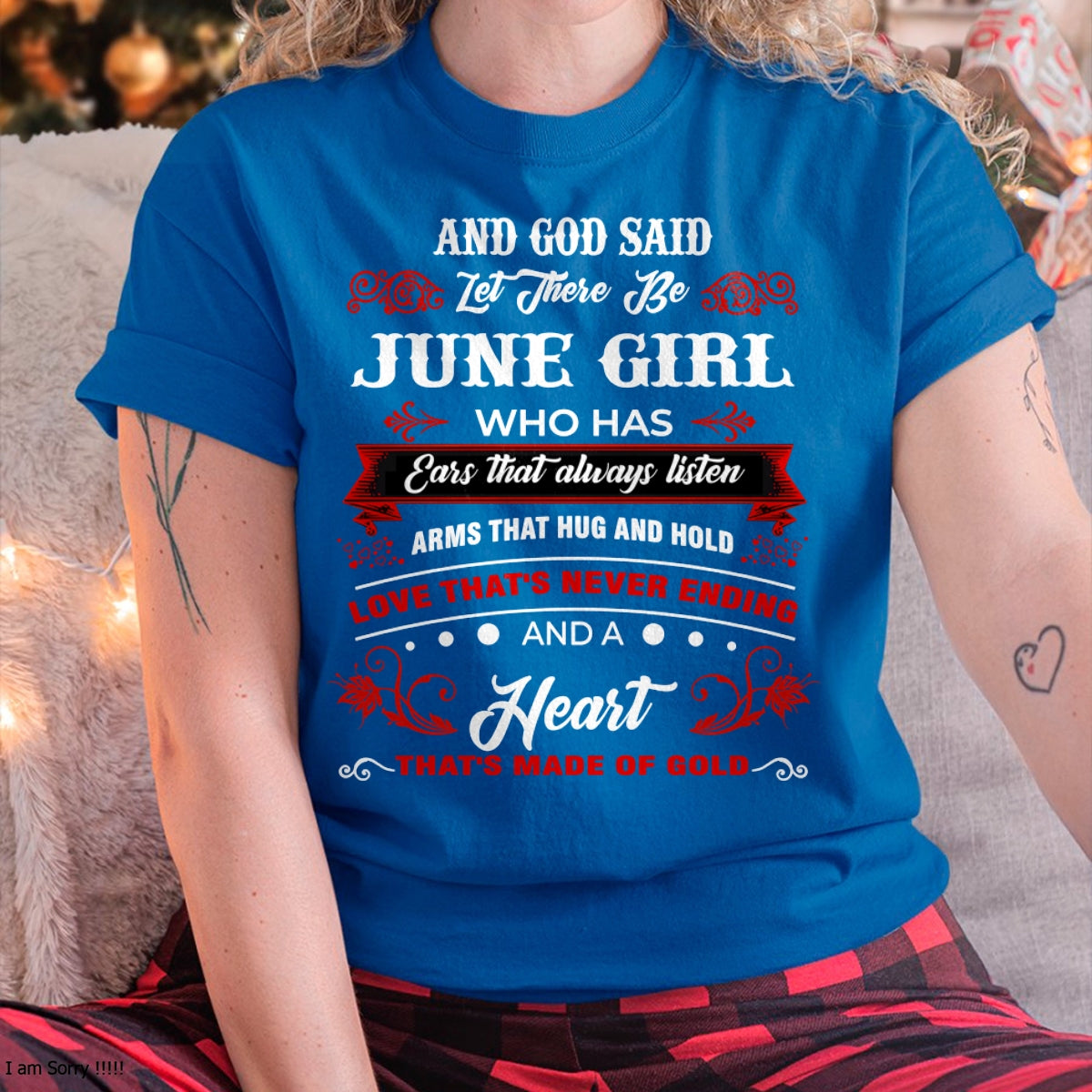 AND GOD SAID LET THERE BE JUNE GIRL T-Shirt/Hoodie/Sweatshirt - HNDS06