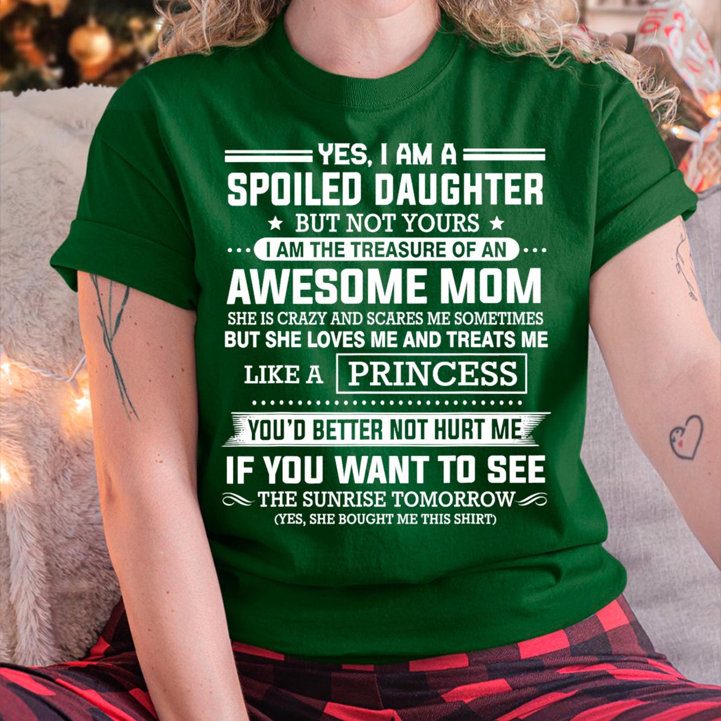 I Get My Attitude From My Freaking Awesome Mom - Gift for Daughter From Mom - MTNN00