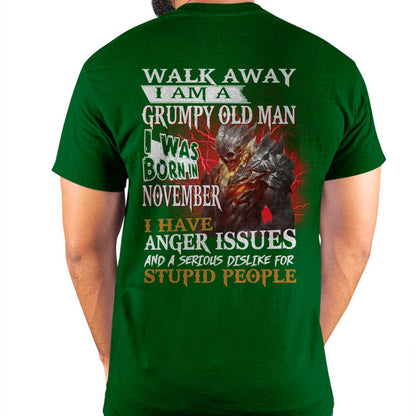 NOVEMBER - WALK AWAY, I'M A GRUMPY OLD MAN T-Shirt/Hoodie/Sweatshirt - HNDS11