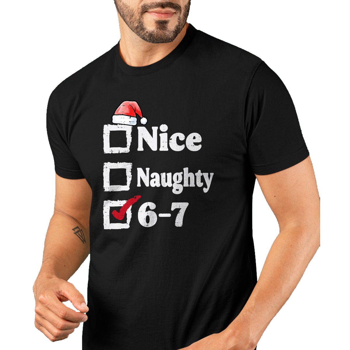 Nice Naughty 6 7 Meme 67 Christmas Six Seven Xmas Boys Kids T-Shirt - Christmas Unisex T-Shirt/Hoodie/Sweatshirt - HNDS00