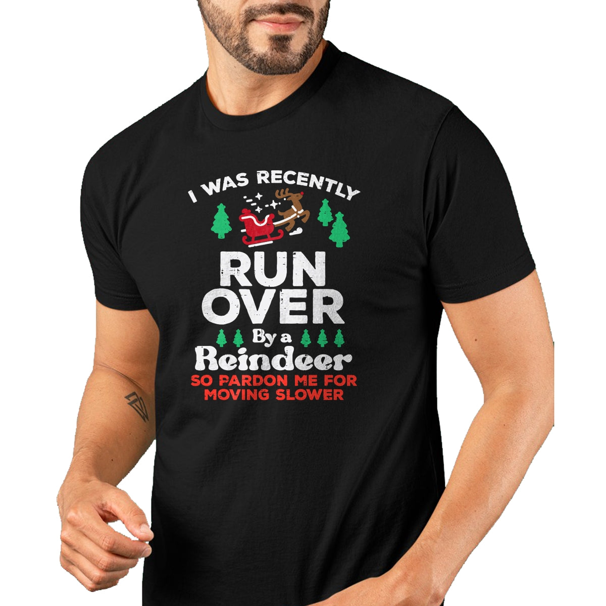 Christmas Runover By Reindeer Funny Xmas Women Men Kids T-Shirt - Christmas Unisex T-Shirt/Hoodie/Sweatshirt - HNDS00