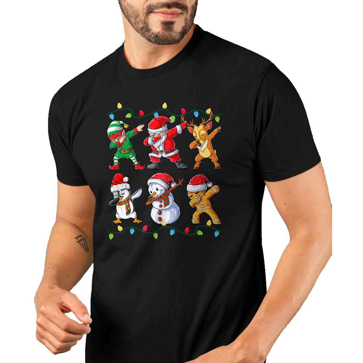Dabbing Santa Elf Friends Christmas Boys Girls Men Xmas Dab T-Shirt - Christmas Unisex T-Shirt/Hoodie/Sweatshirt - HNDS00